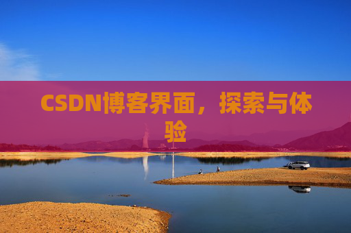 CSDN博客界面，探索与体验